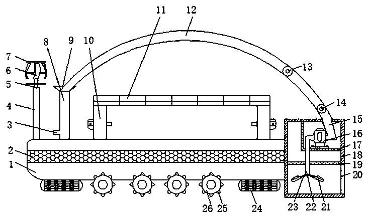 Photovoltaic equipment mounting device capable of automatic protection in severe weather