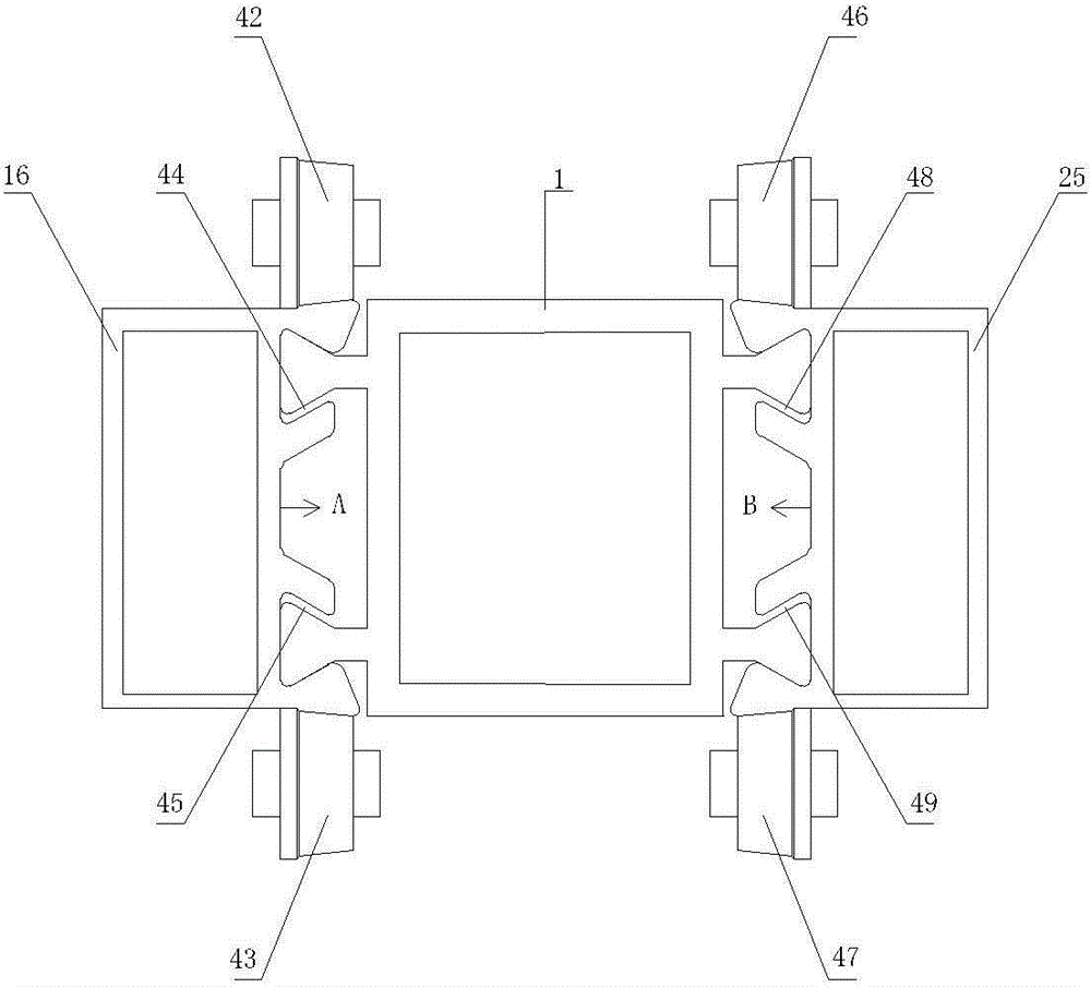 Composite door and window sectional material with combination of internal and external metal sectional materials and middle integral heat-insulation sectional materials