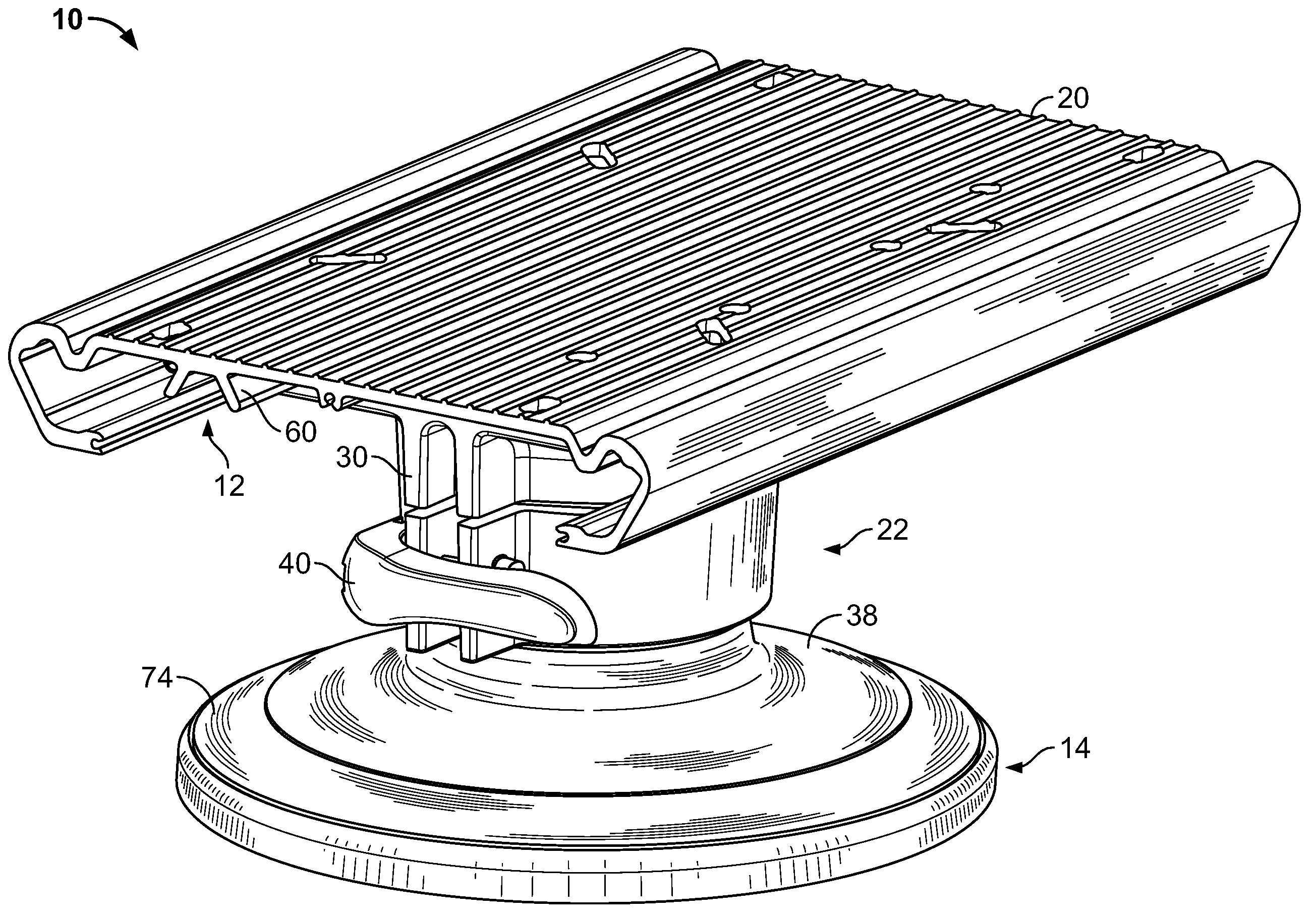 Marine vehicle seat mount