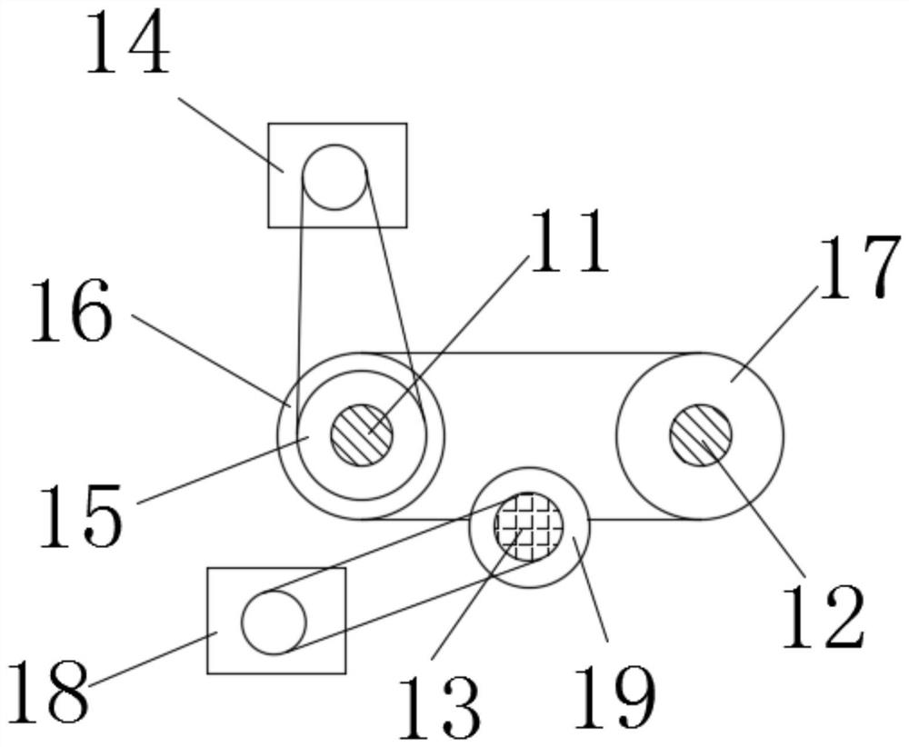 A cable constant sag coil material feeding system