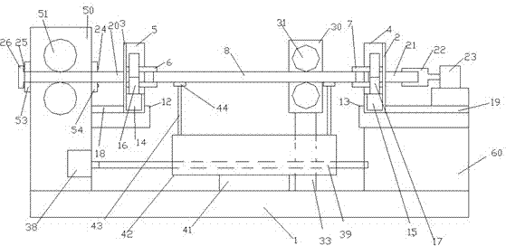 Left limiting sensor, right limiting sensor and left-and-right movement lead screw used board machining method