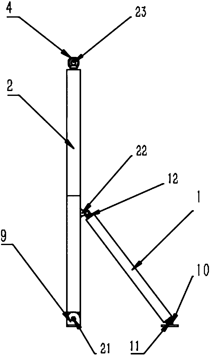 Non-avoiding stereo parking garage rising and falling along rails and provided with extending-retracting supporting systems