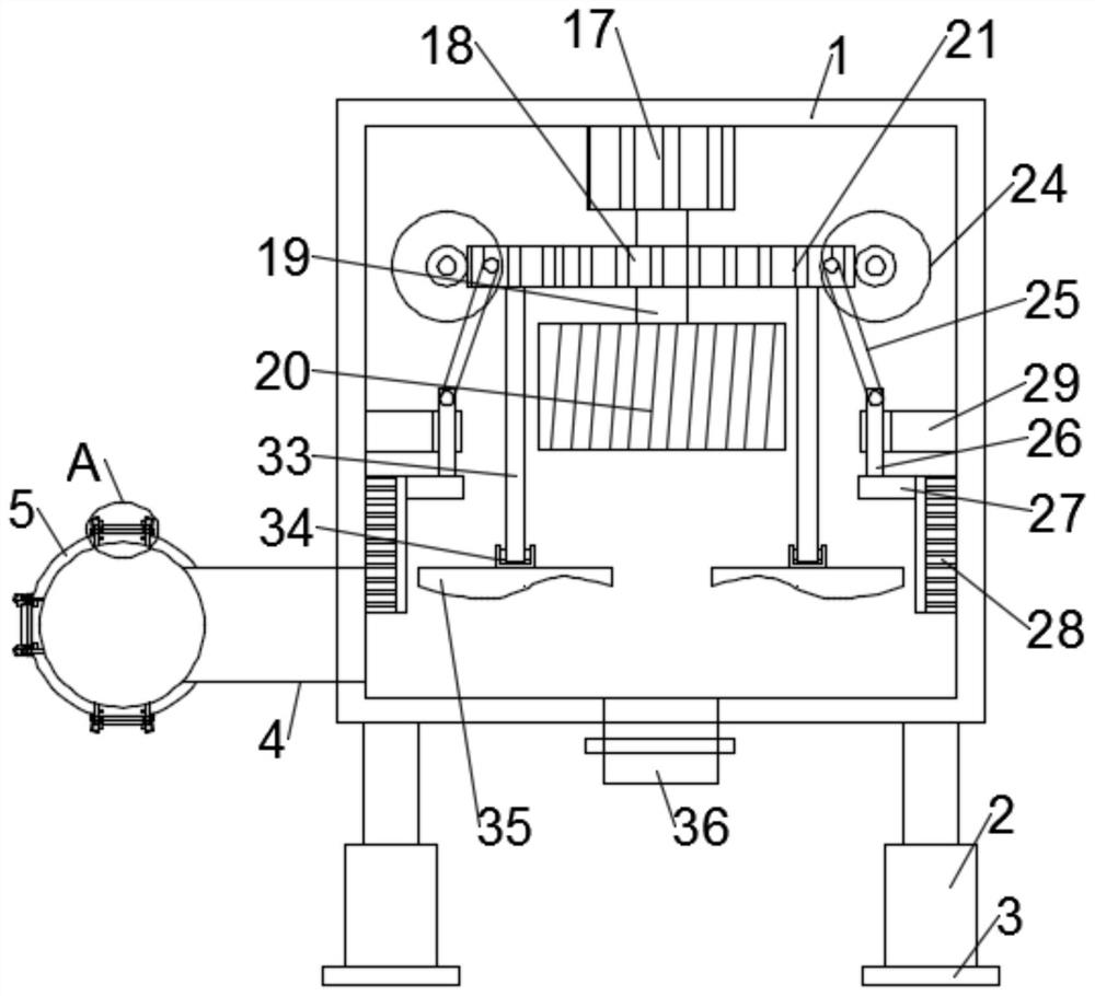 Dust treatment equipment for numerical control machining