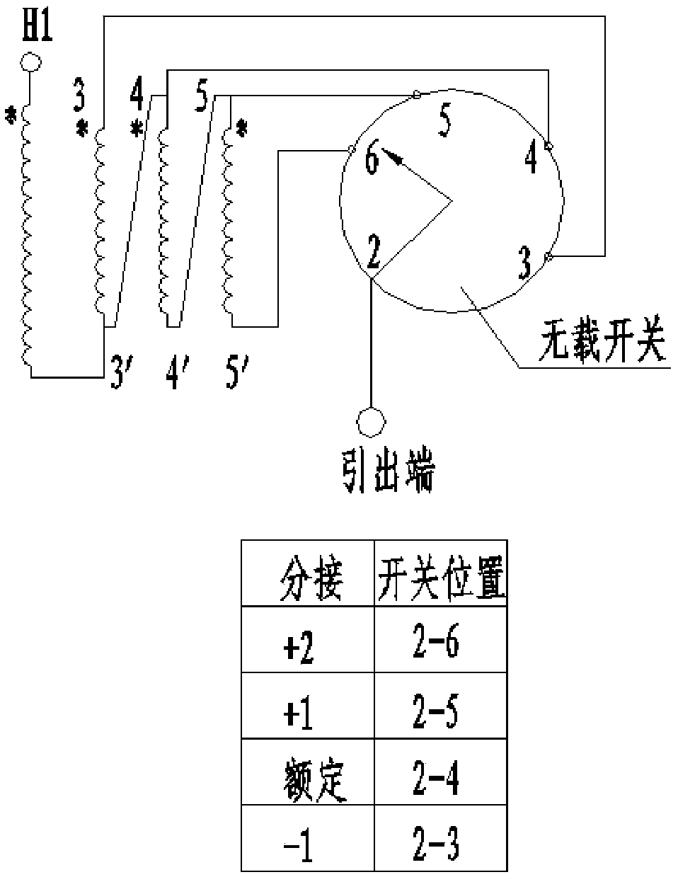 Autotransformer with novel voltage regulation mode and voltage regulation method thereof