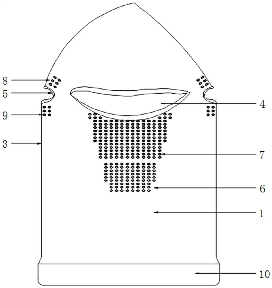 Desert mask with ventilation function