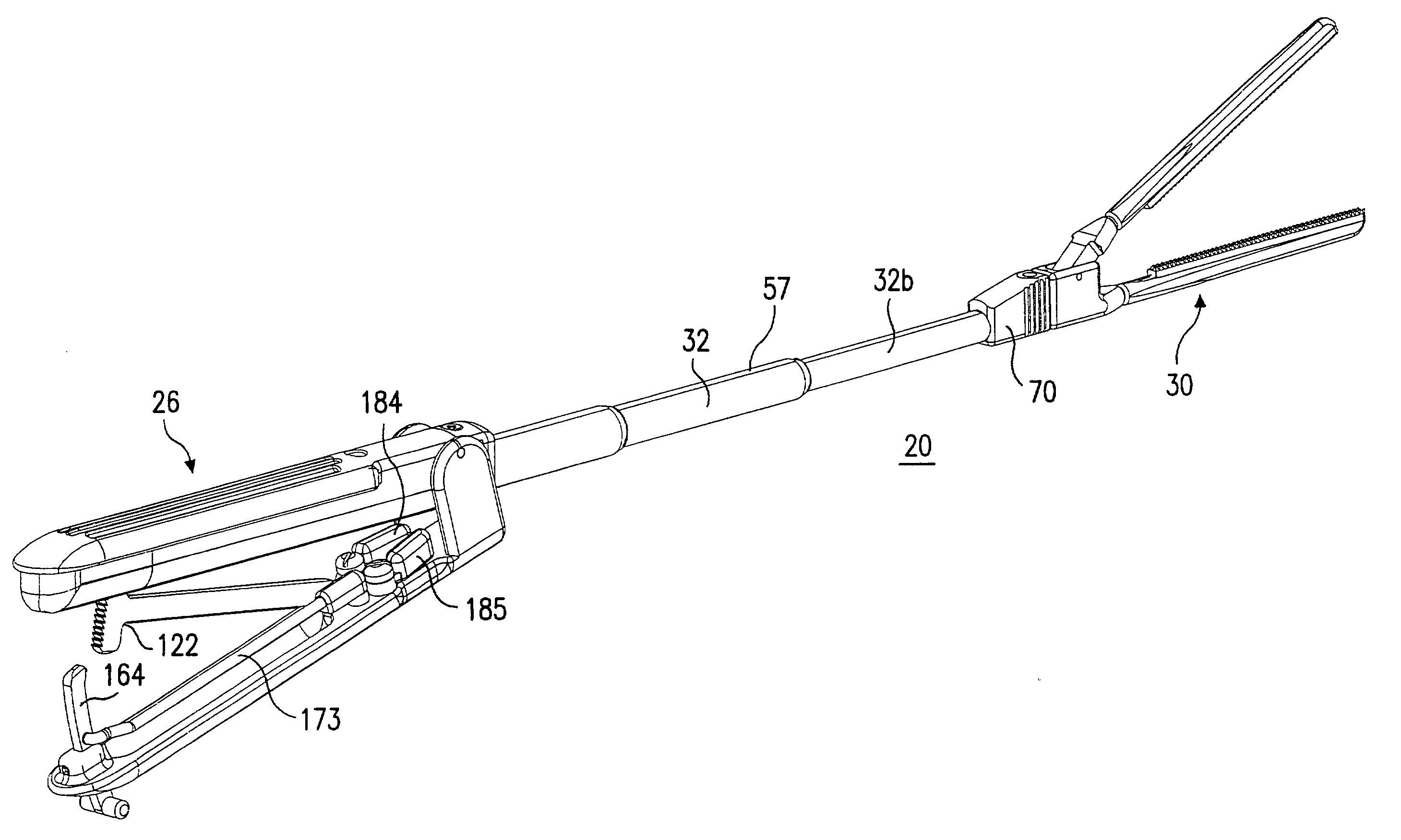 Clamp having bendable shaft