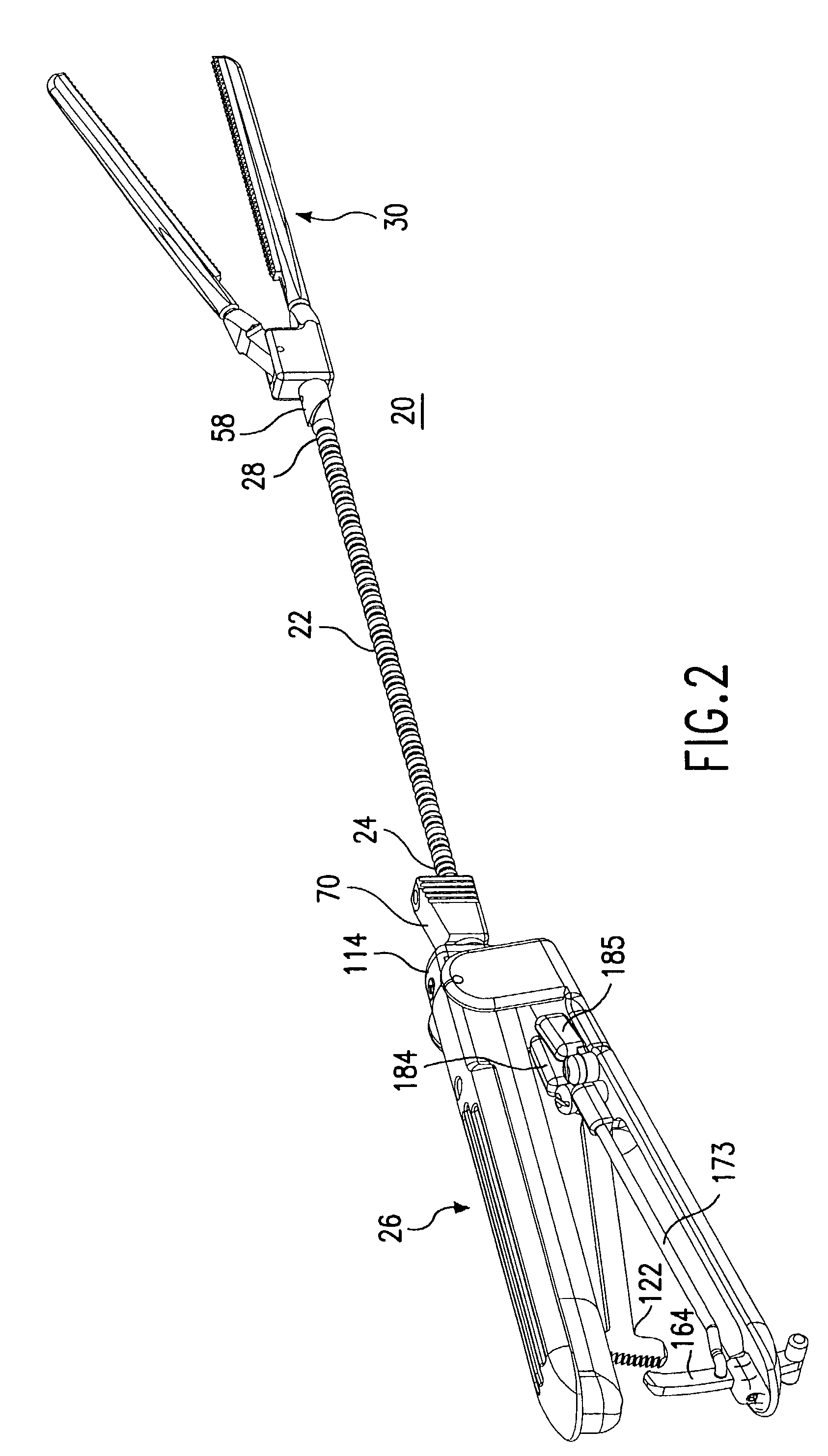 Clamp having bendable shaft