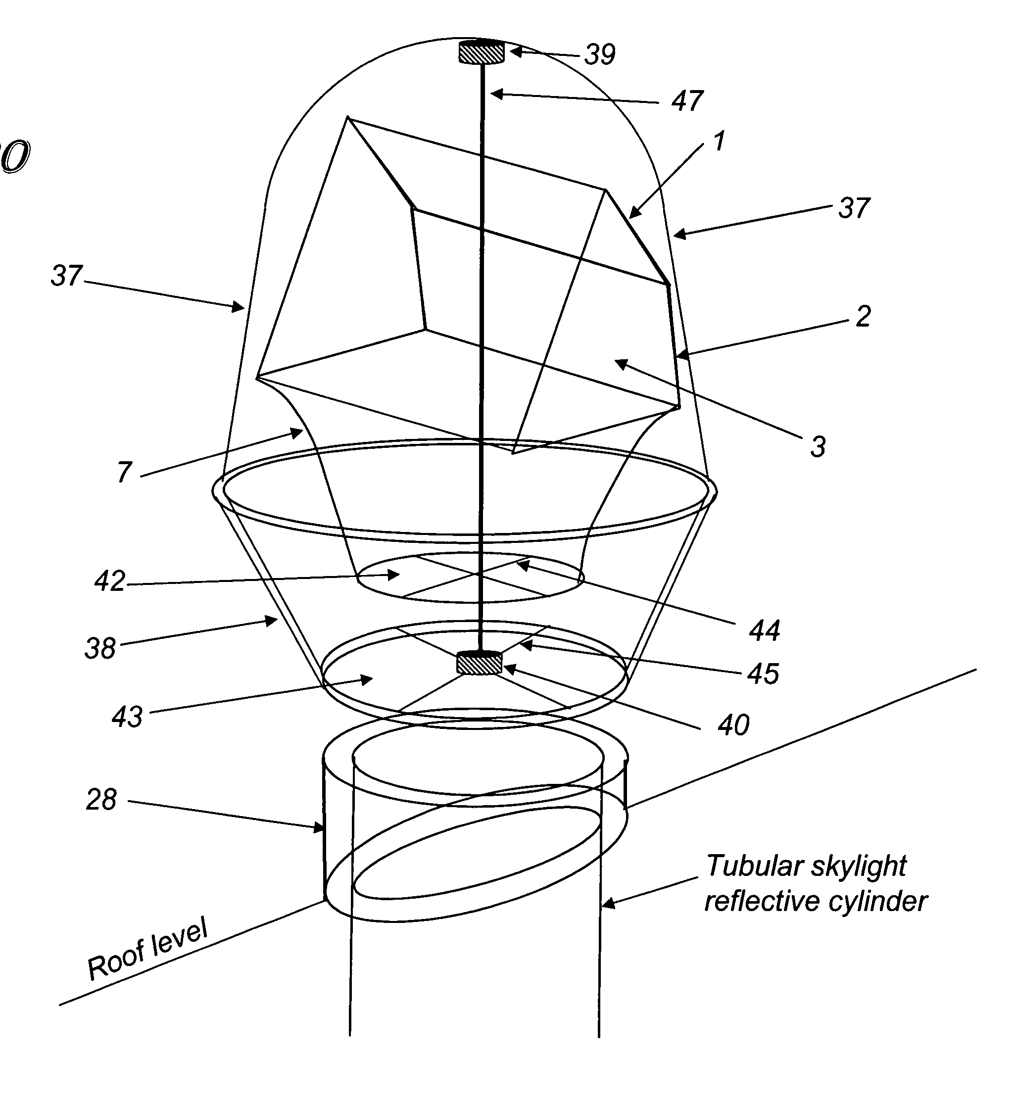 Direct beam solar lighting system