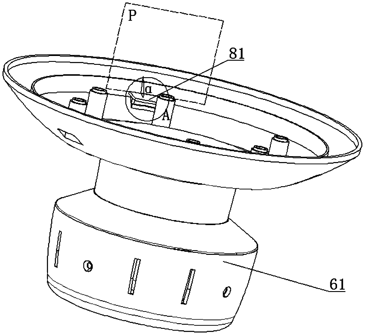 Indoor spraying system capable of supplementing atomizing liquid