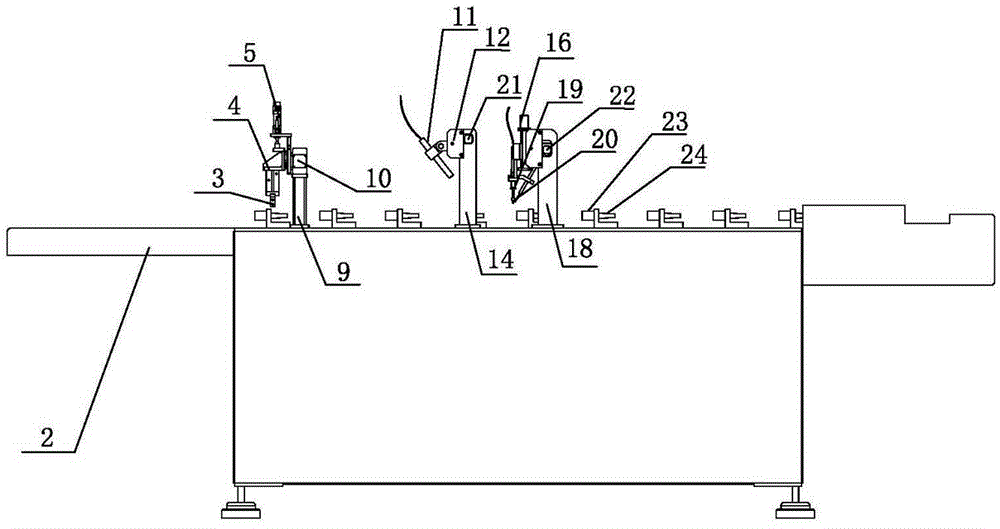 Laser cleaning device for annular magnetic steel