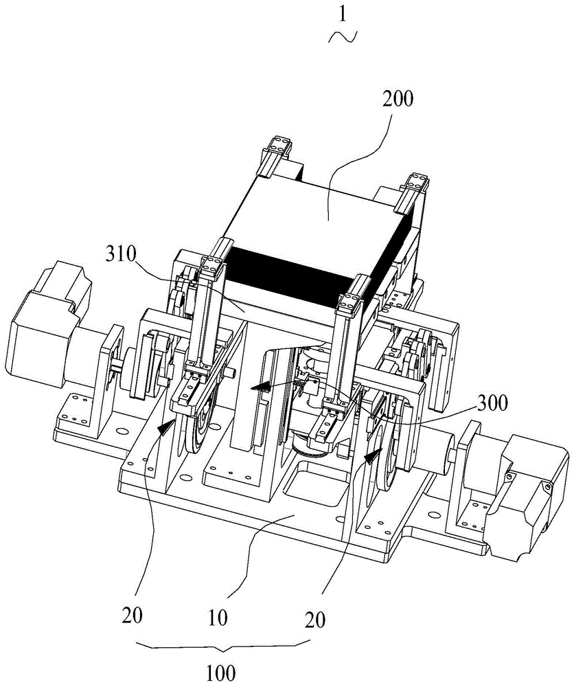 Laminating table device and laminating machine comprising same