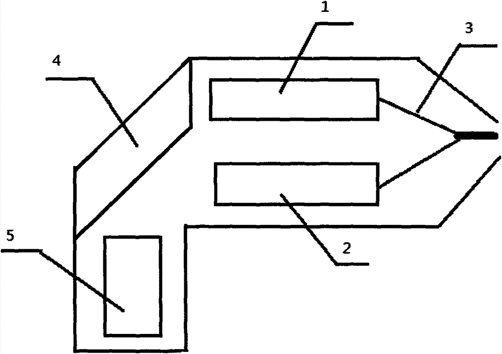 Portable laser induced spectrum detection system