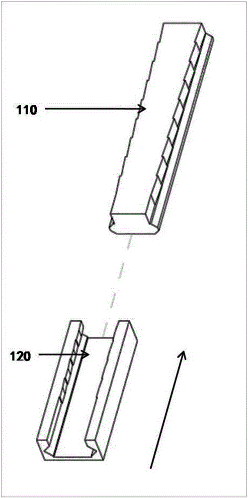 General connecting piece for electronic equipment