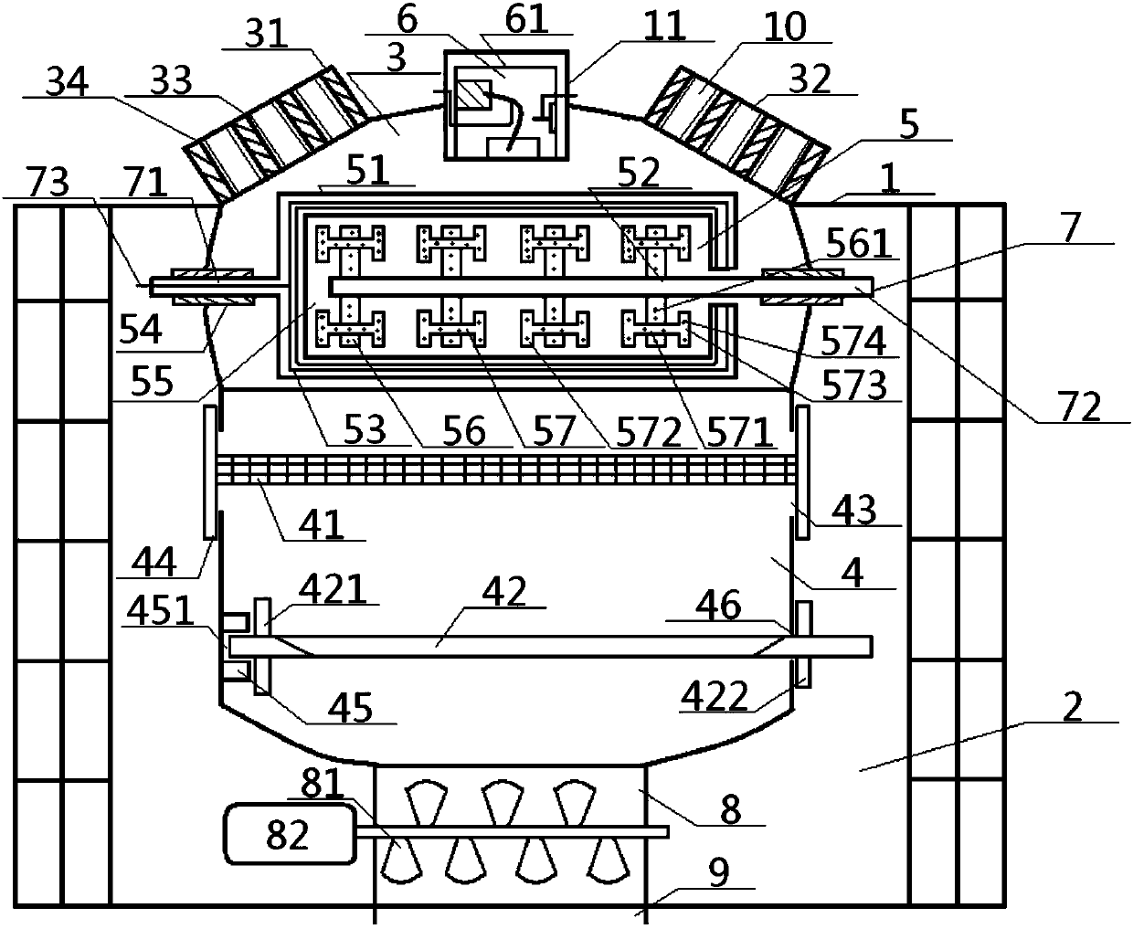 Water surface garbage treatment system