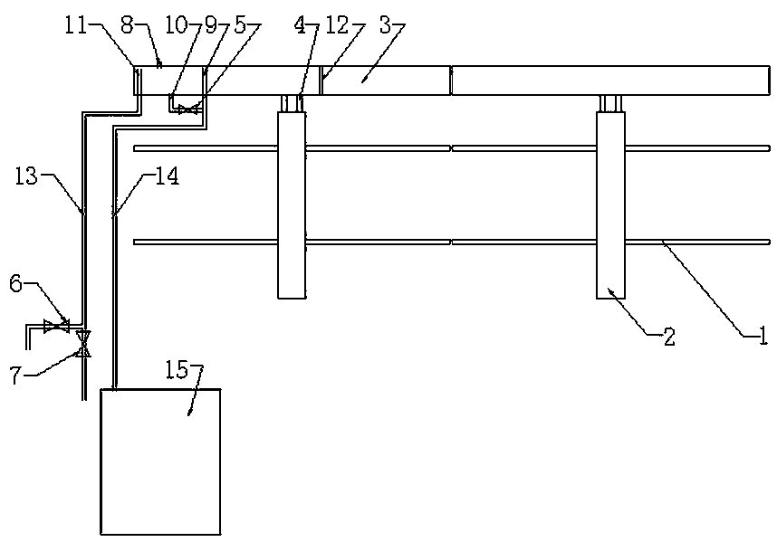 Intermediate box for solar water heating and heating engineering