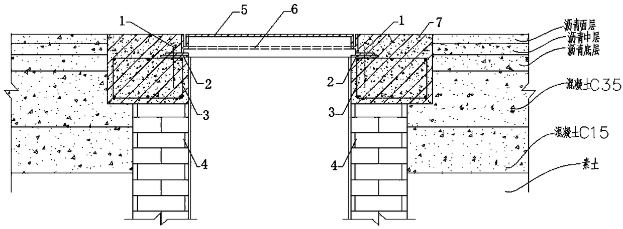 Post-lifting reinforcement construction method for asphalt concrete pavement inspection well