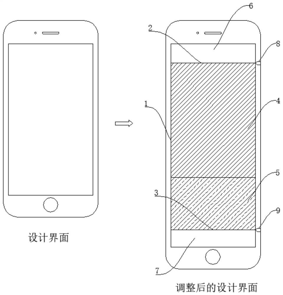 A method for page scrolling interaction of a prototyping tool