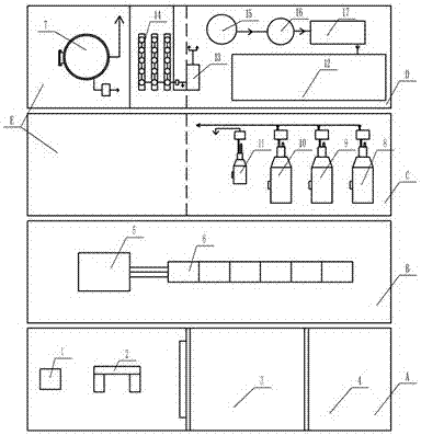 A three-dimensional arrangement method for hydraulic system equipment of an upper-press forging unit