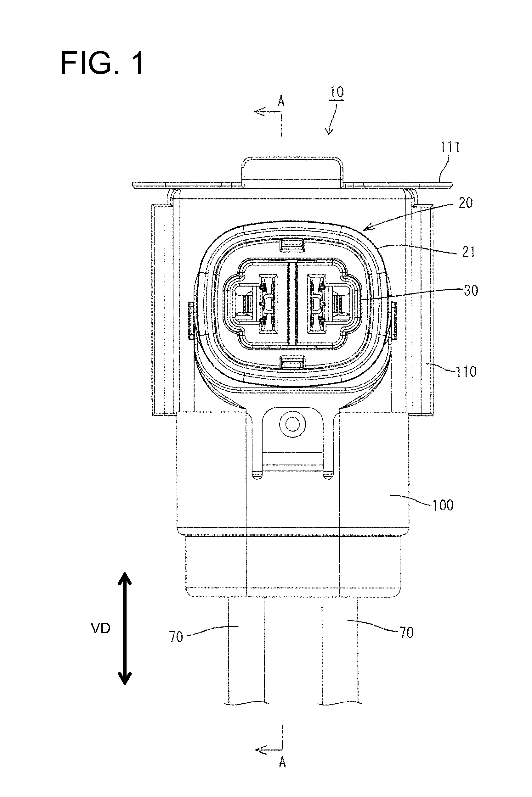 Connector having inner conductive member