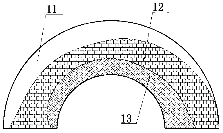 A wear-resistant treatment method for U-shaped pipe elbows