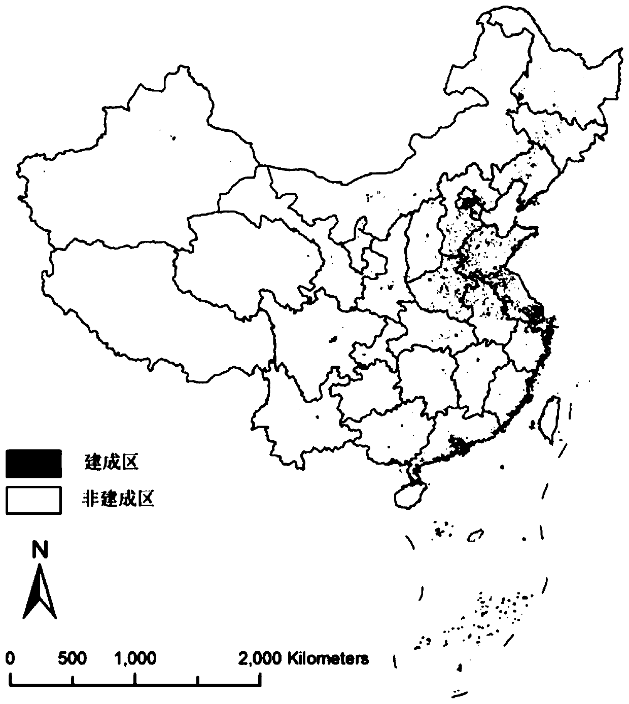 A house vacancy monitoring method based on noctilucent remote sensing data