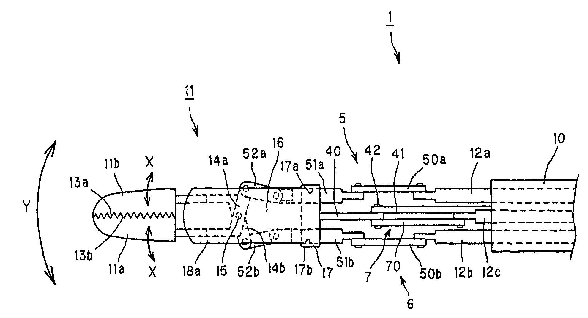 Manipulator with multiple degrees of freedom