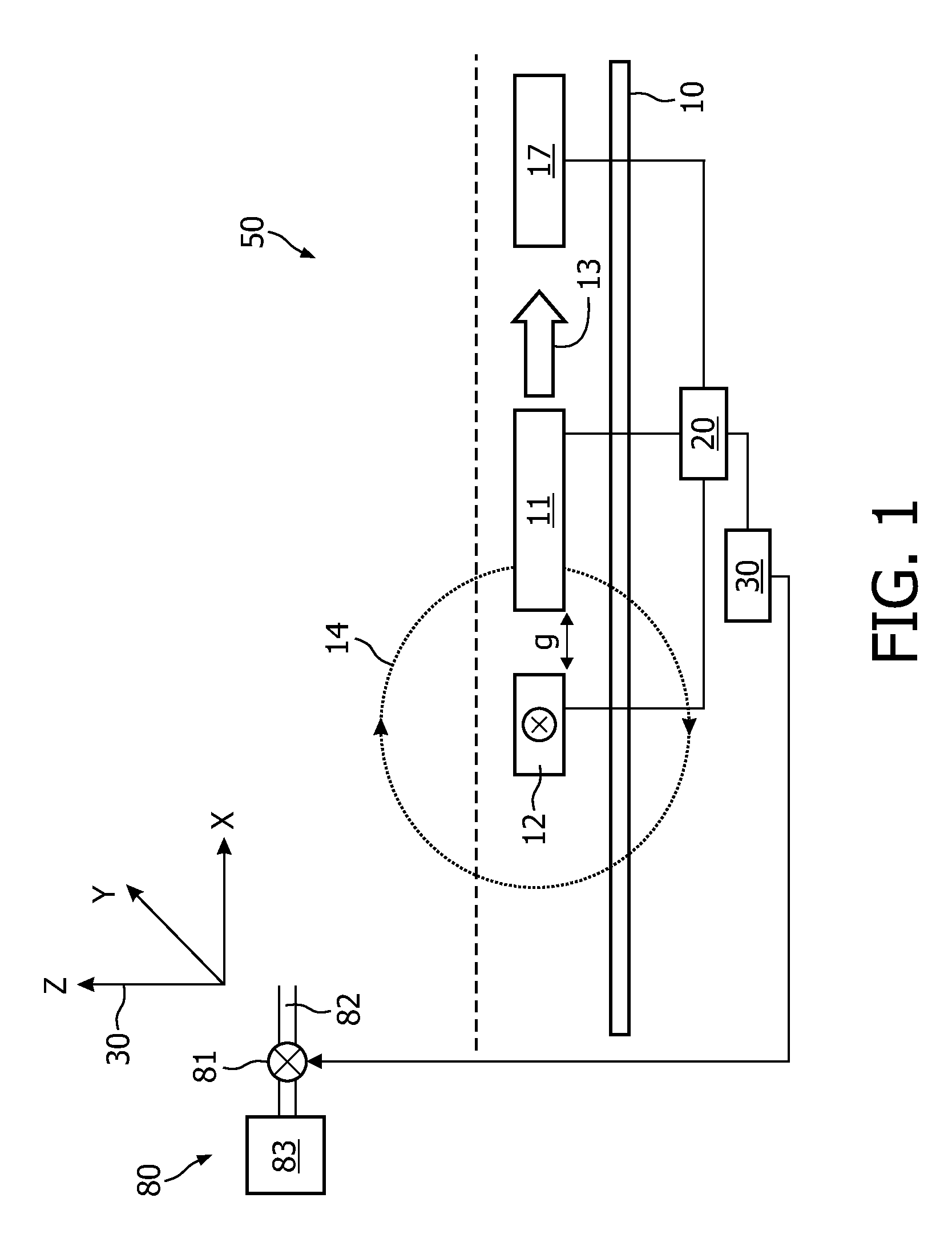 Sensor device for and a method of sensing particles