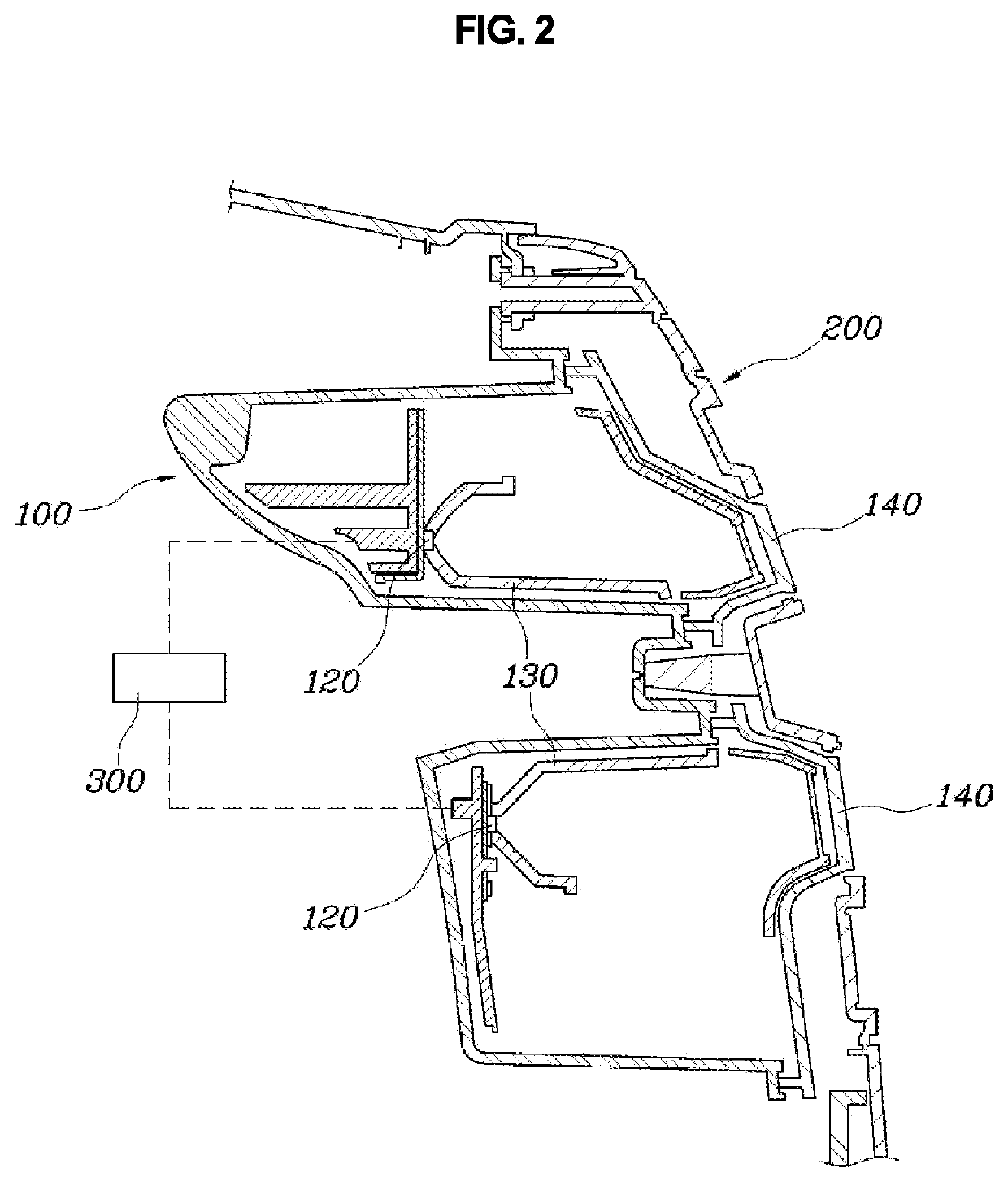 Hidden light device for vehicle