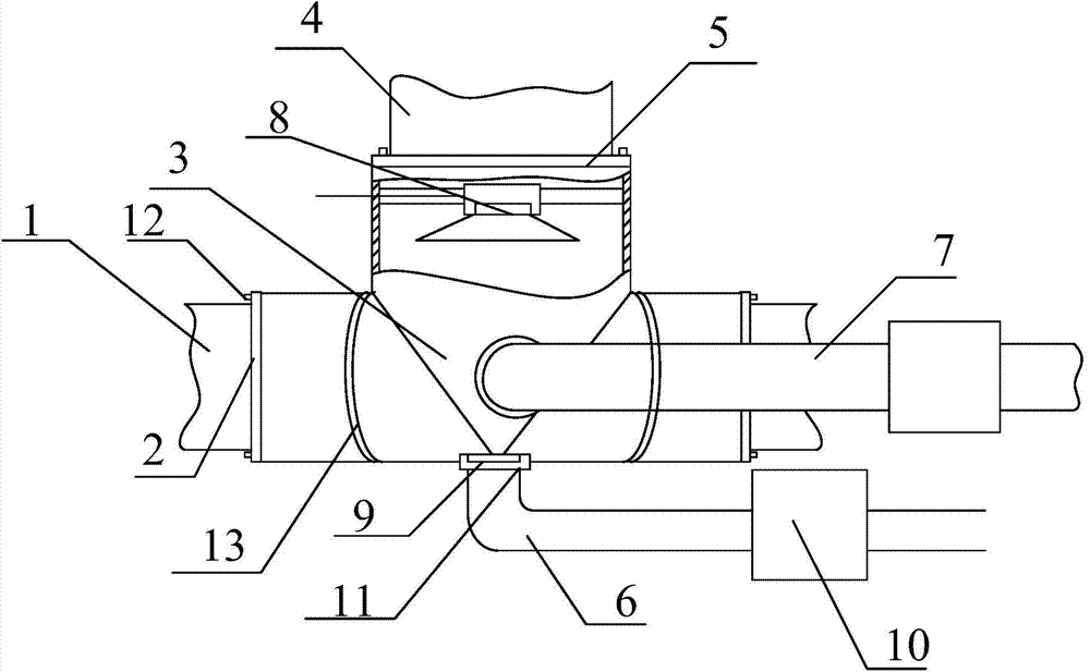 Tee joint material fluidistor of improved structure