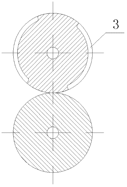 Exhaust paired roller of feeding package