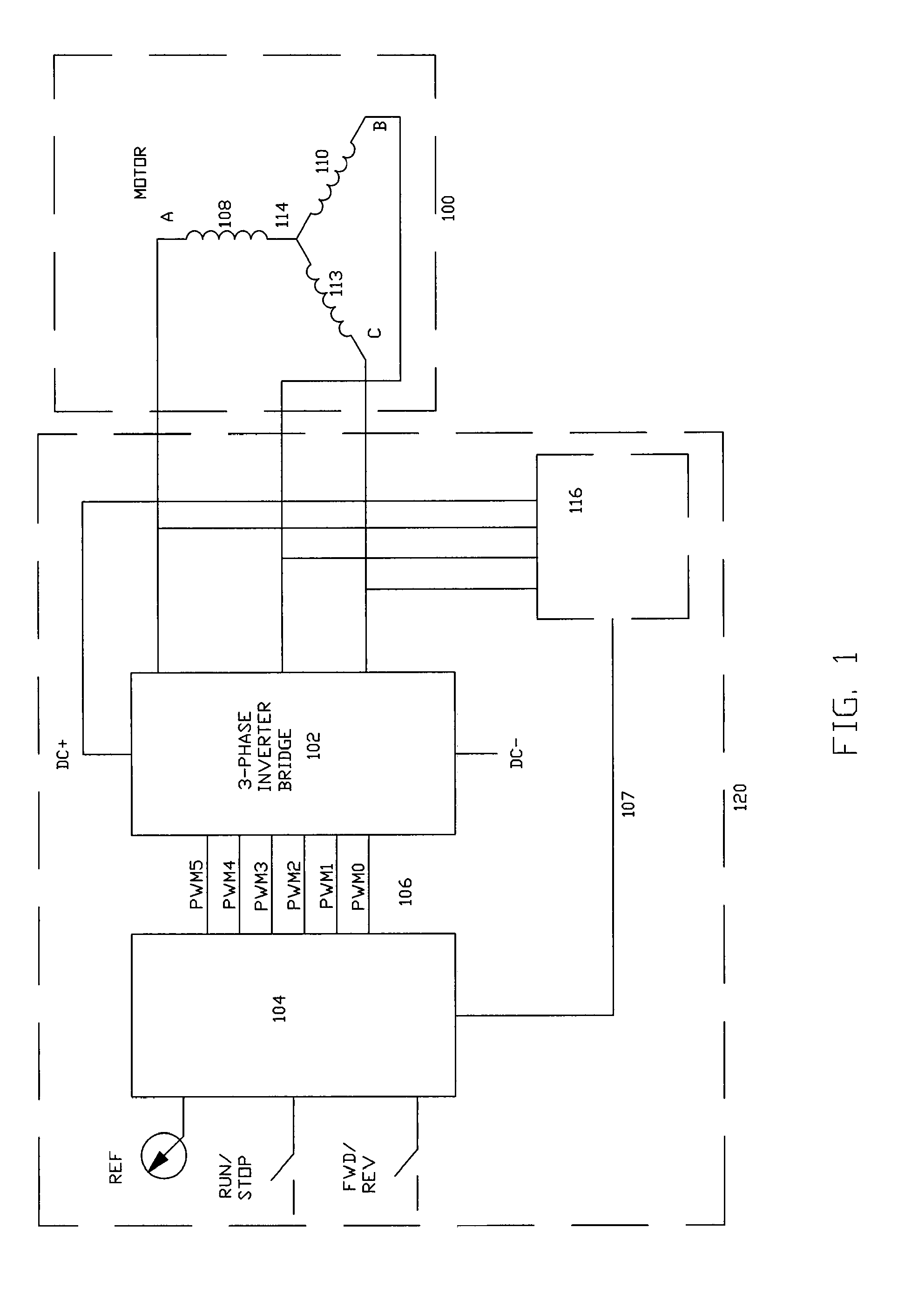 System and method for commutating a motor using back electromotive force signals