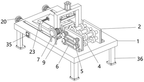 Air conditioner air pipe tail end hose production device