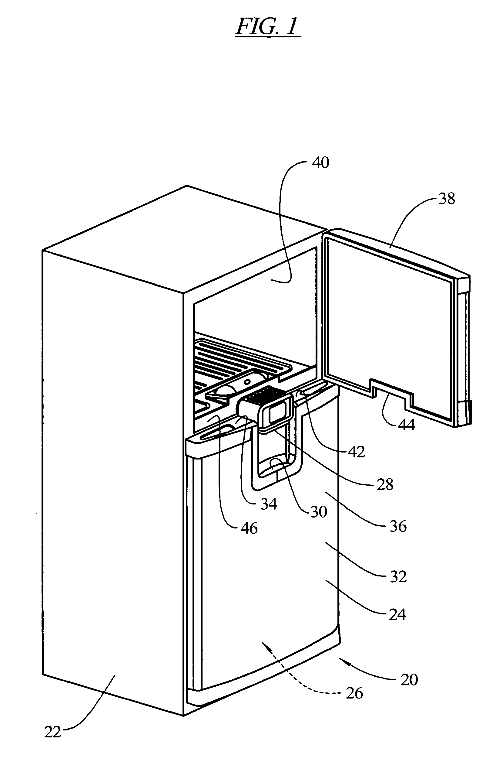 Integrated center rail dispenser