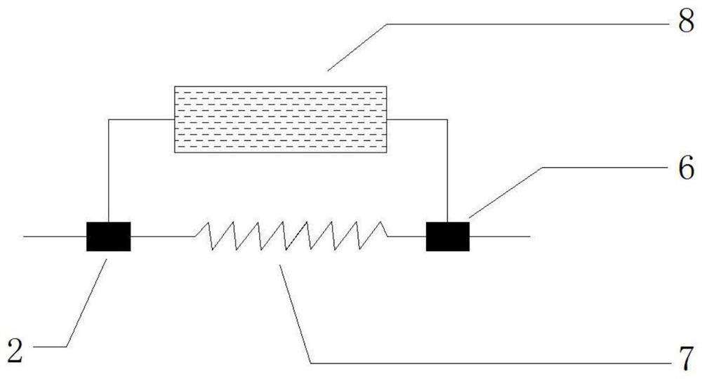 Electrode and resistor hybrid electric heating tube, heater and application thereof