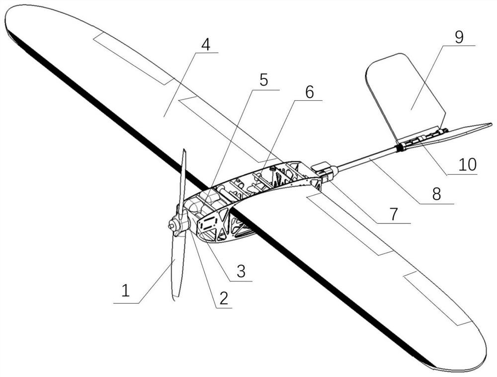 High-strength light-weight detachable fixed-wing reconnaissance and attack unmanned aerial vehicle