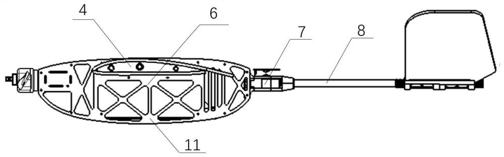 High-strength light-weight detachable fixed-wing reconnaissance and attack unmanned aerial vehicle