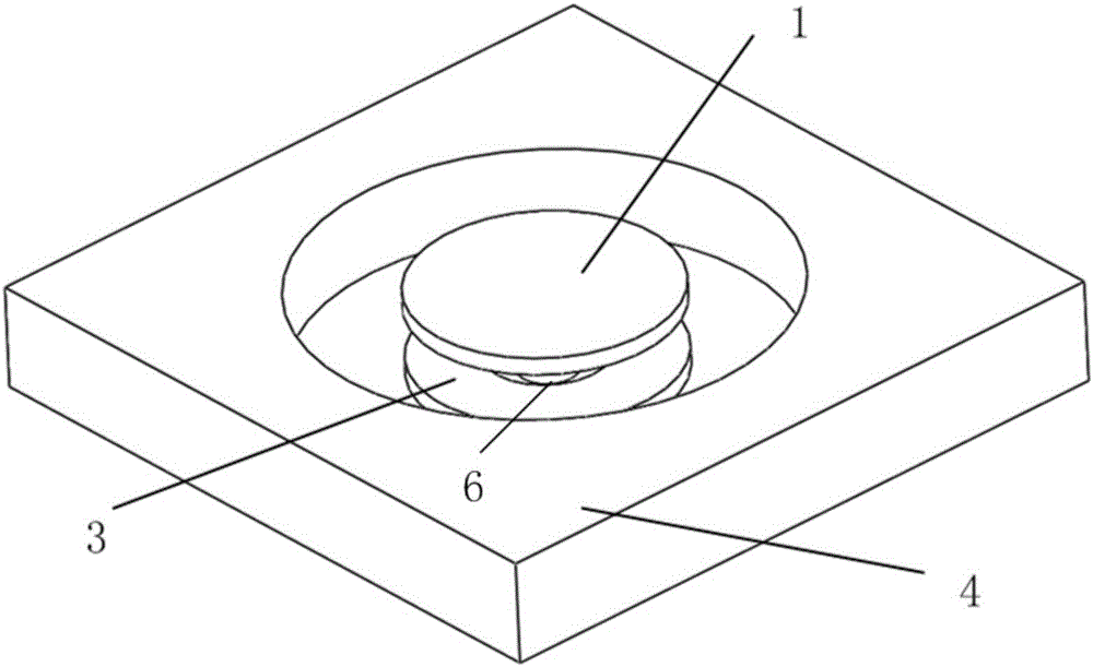 Upper-discrete and lower-annular dual-electrode distributed micro-gyroscope and manufacturing method thereof