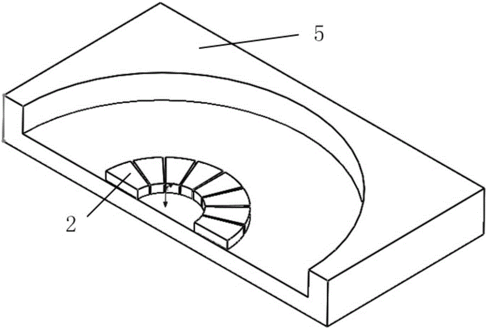 Upper-discrete and lower-annular dual-electrode distributed micro-gyroscope and manufacturing method thereof