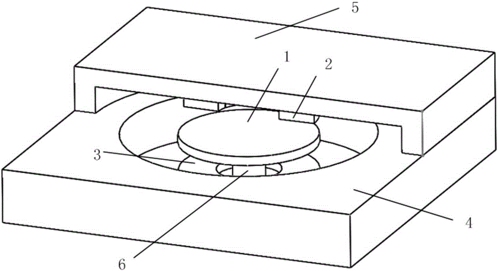 Upper-discrete and lower-annular dual-electrode distributed micro-gyroscope and manufacturing method thereof