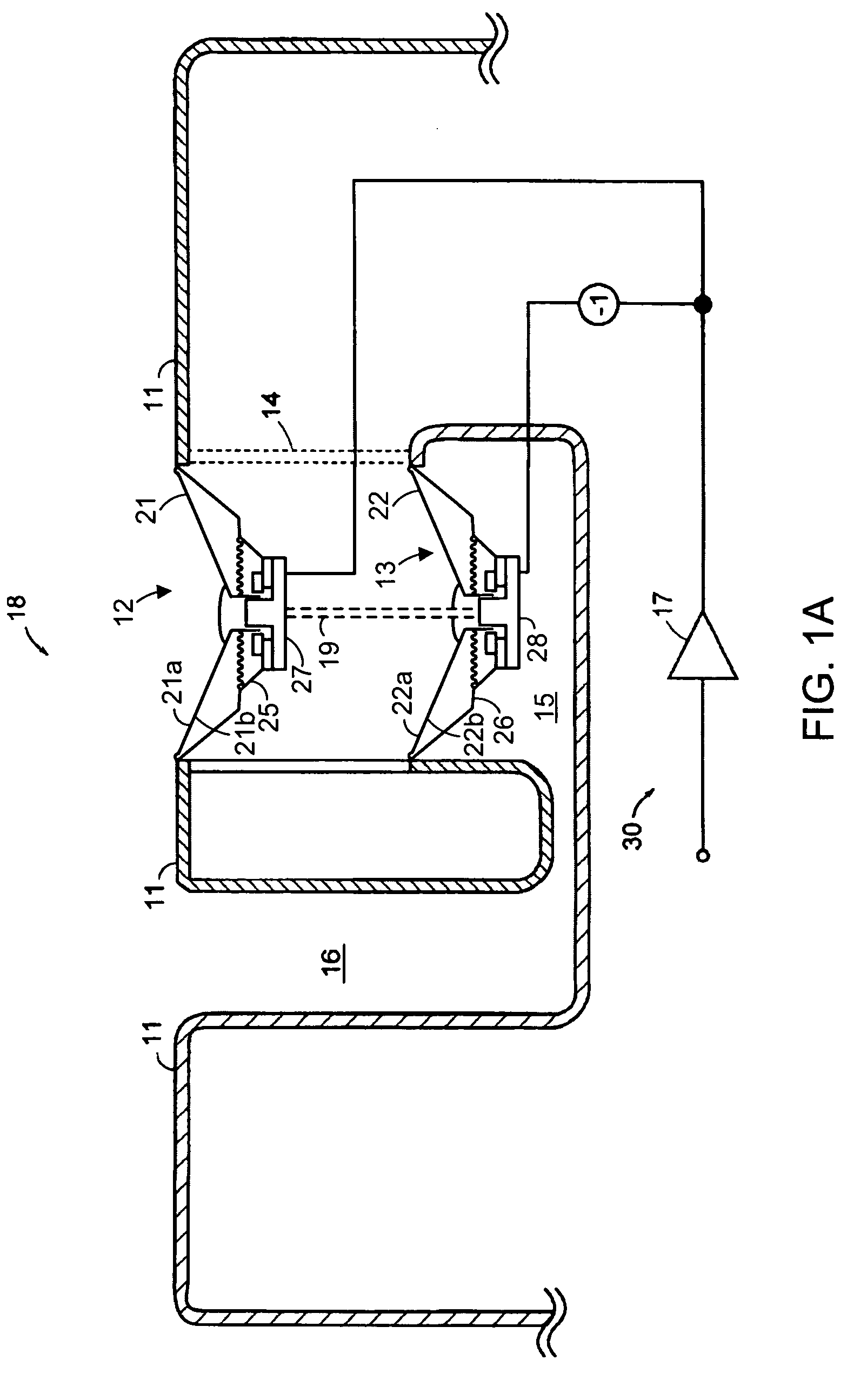 Baffle vibration reducing