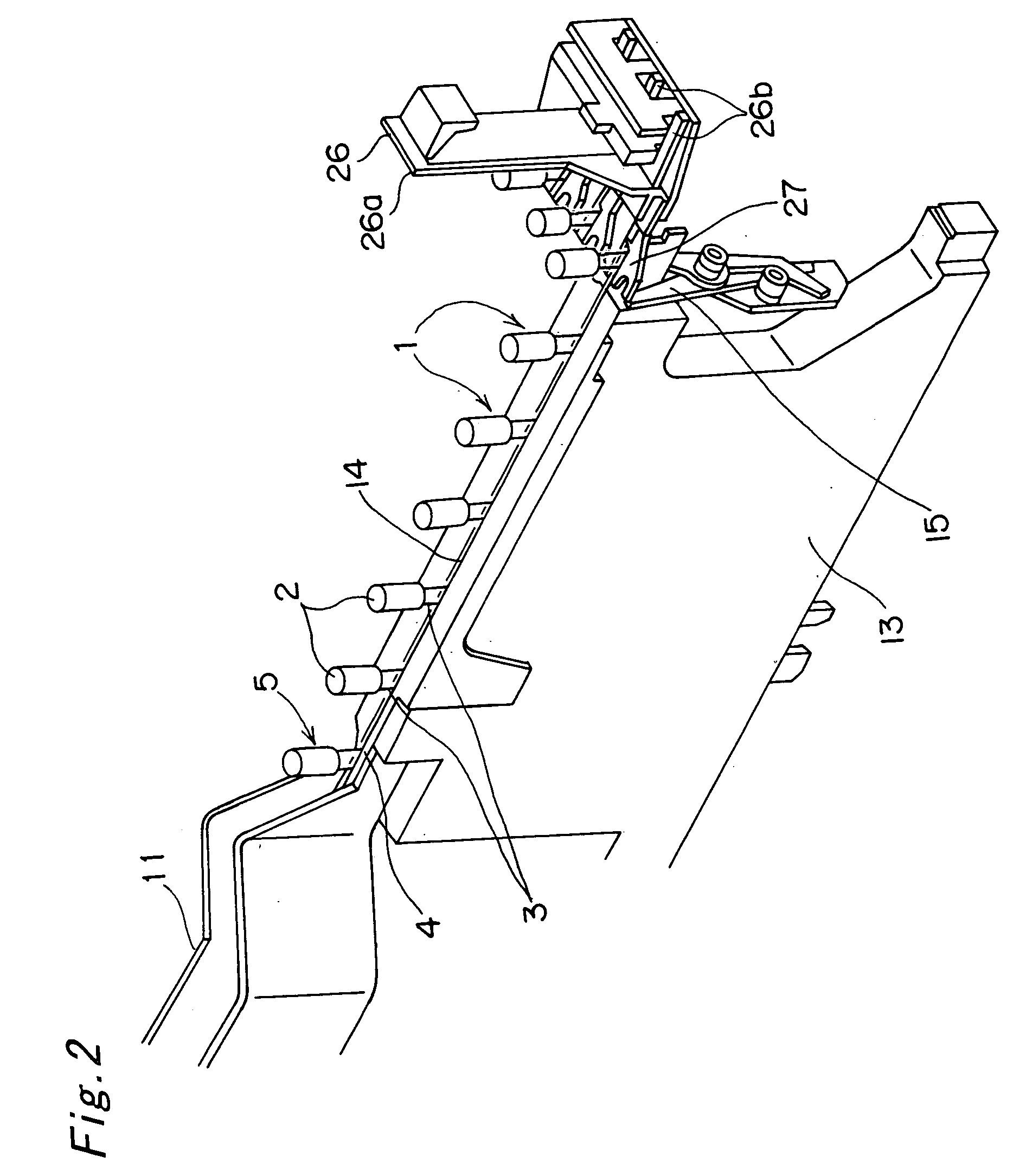 Part inserting head device, part inserting device, and part inserting method