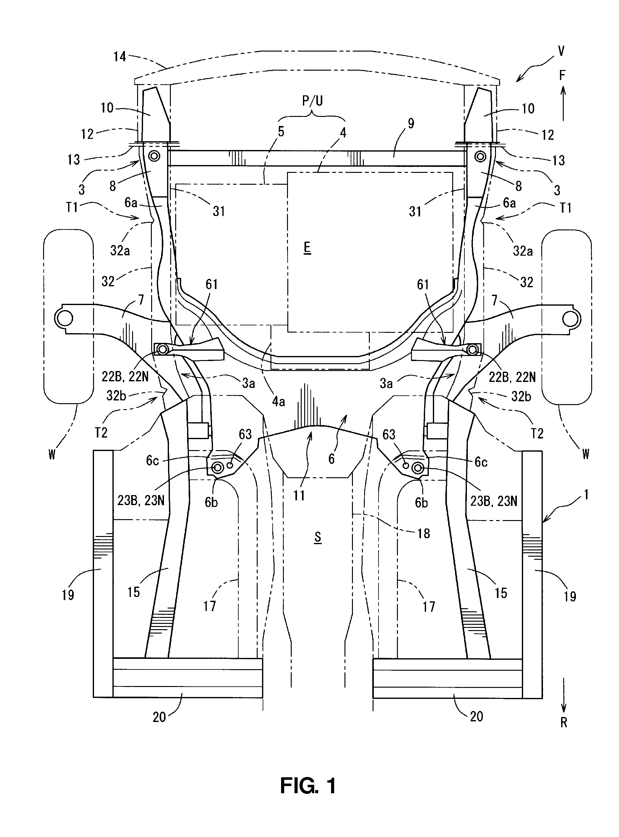 Lower structure of automotive vehicle