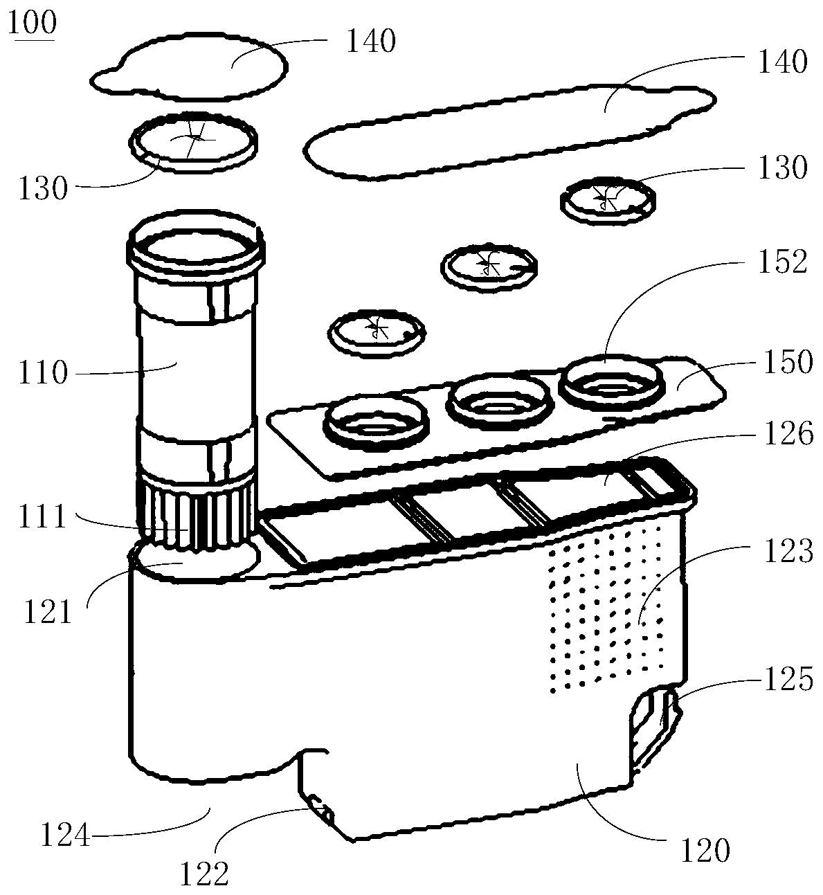 Reagent bottle, reagent uniform mixing device and reagent uniform mixing method