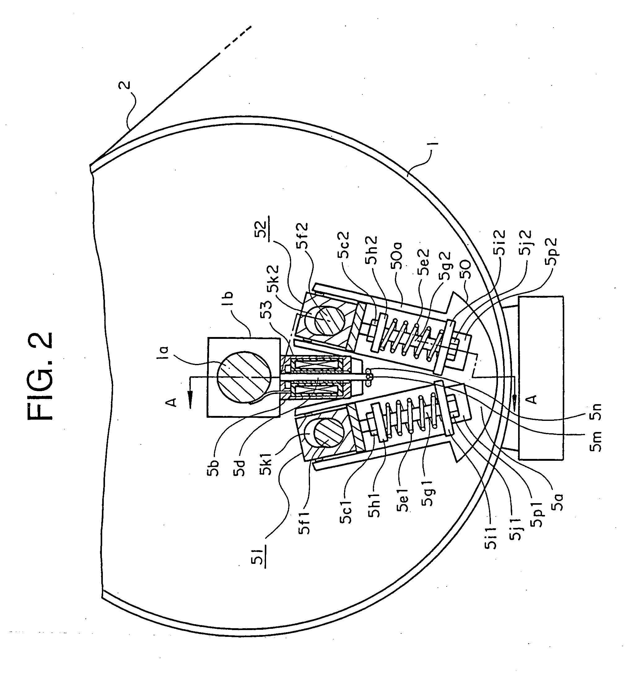 Emergency brake device for elevator