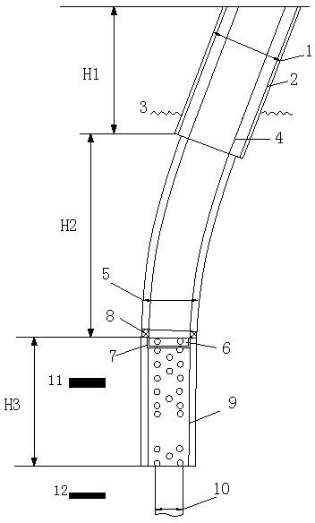 Well structure of pressure-releasing coal bed gas ground extraction well and arrangement method thereof