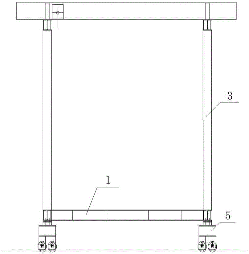 Dismounting device for dismounting components of shield tunneling machine in tunnel and application of dismounting device