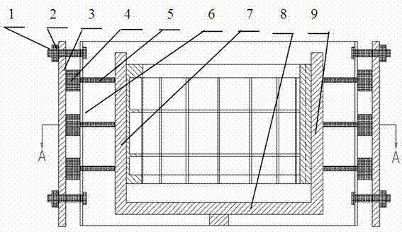 Large cylindrical shell aluminum alloy casting low-pressure casting and shrinking control device