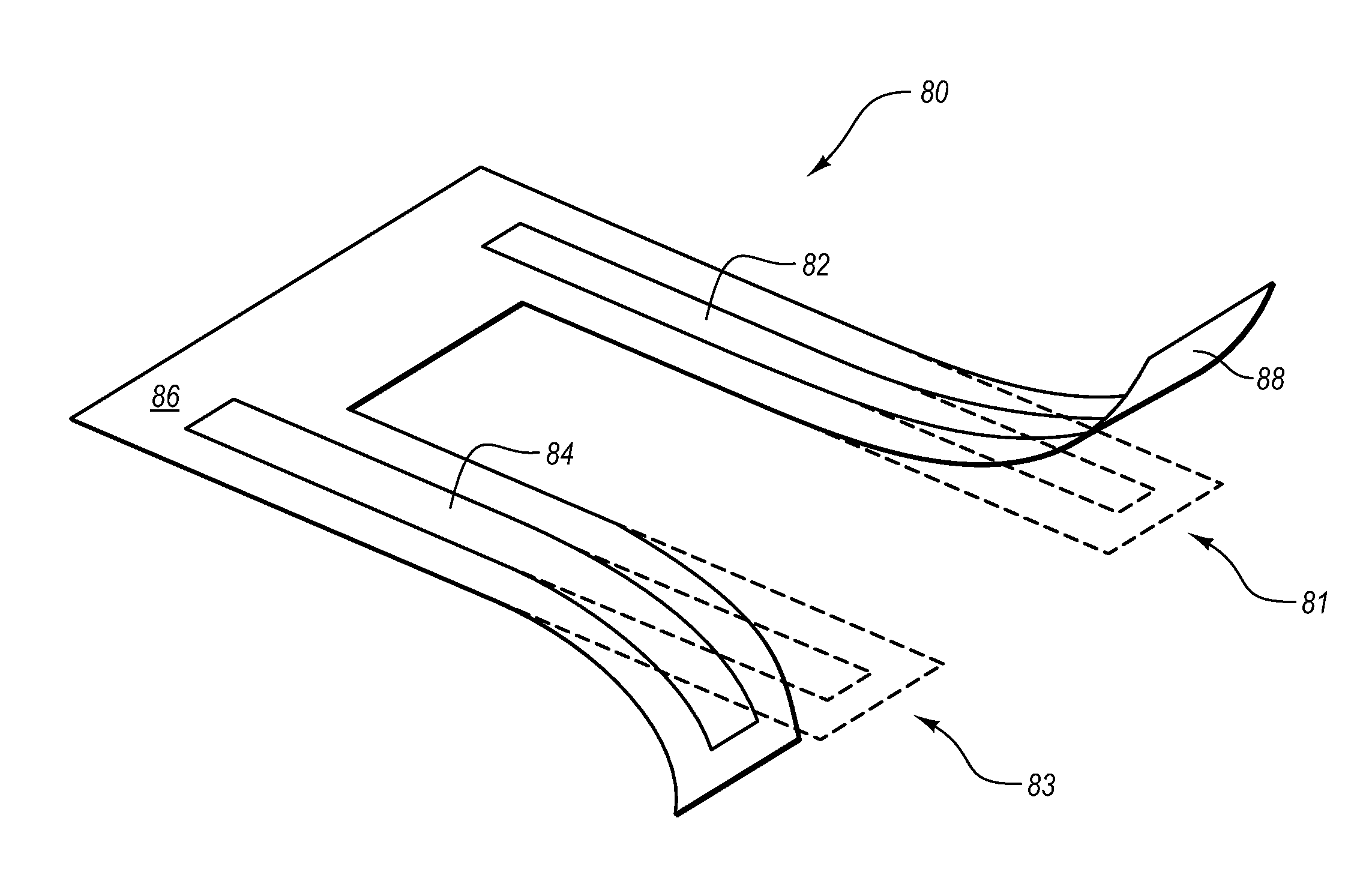 Bi-directional deflectable resistor