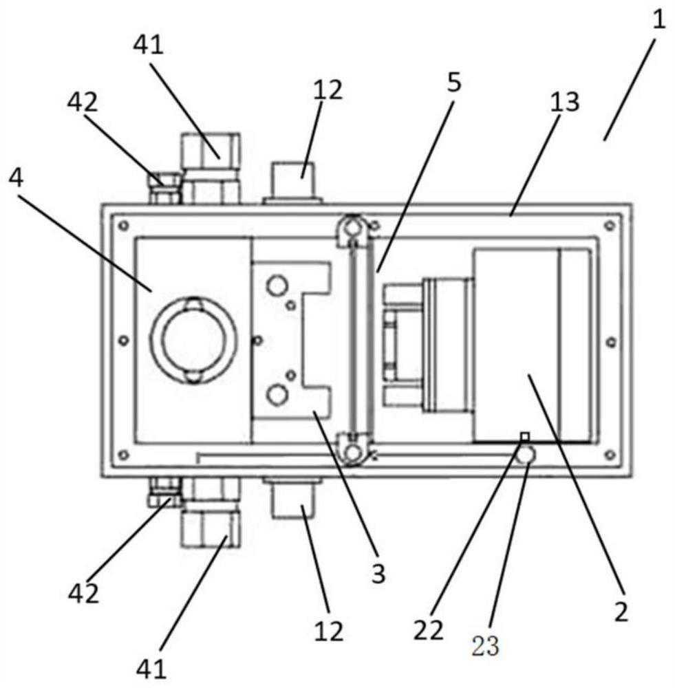 Gas line combination monitoring device and system