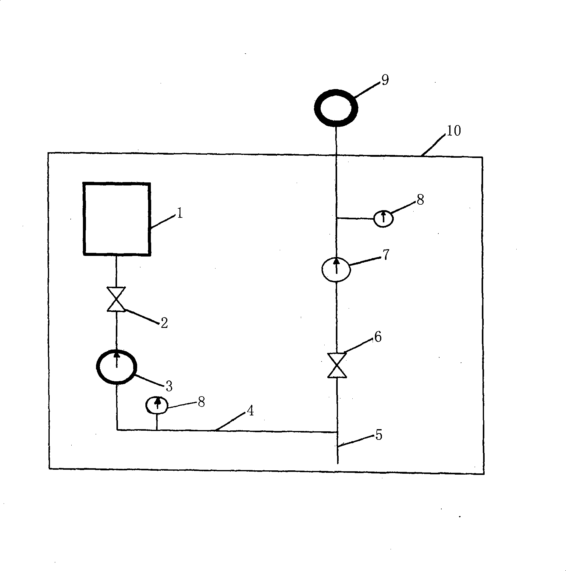 On-line injection profile-control and flooding-control method and device